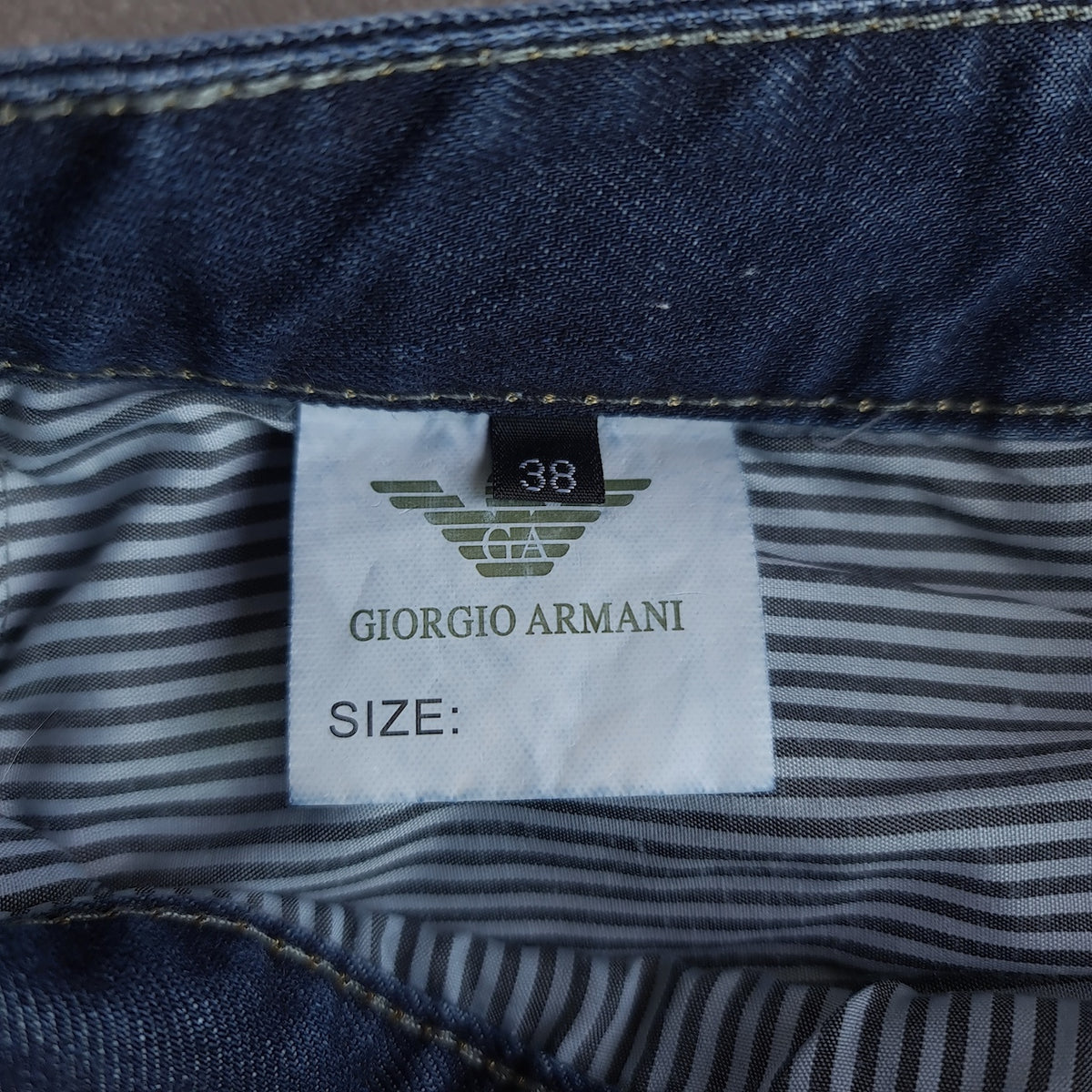 Armani Dark Wash Straight Leg Jeans