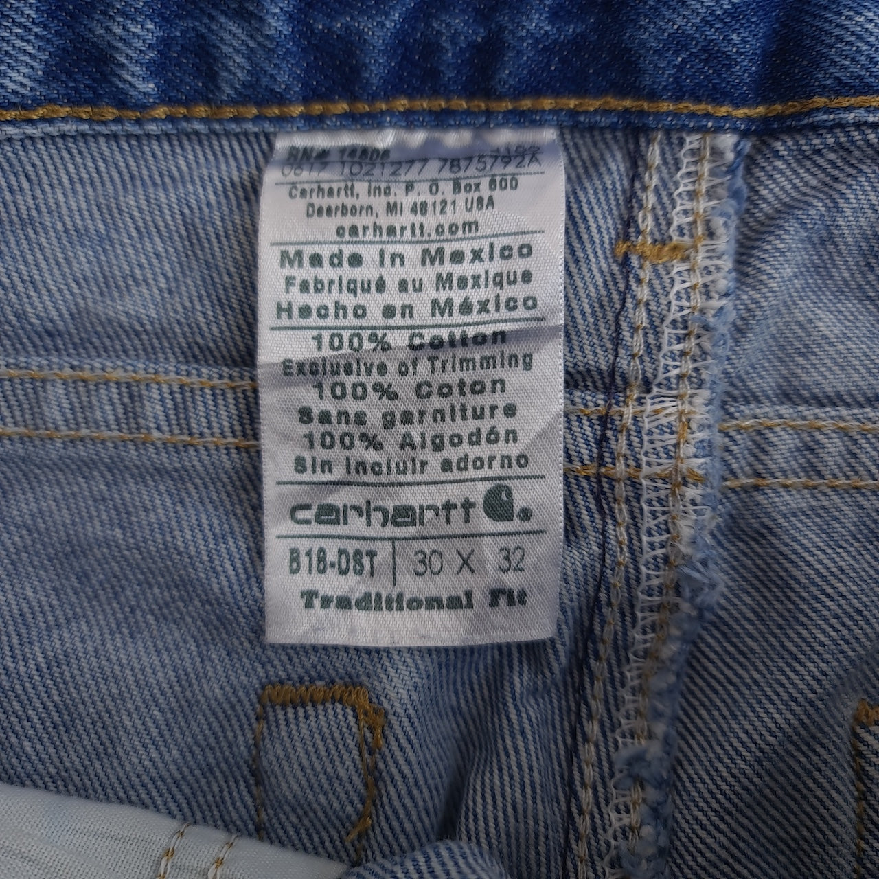 Carhartt B18 DST Mid Wash Traditional Fit Jeans