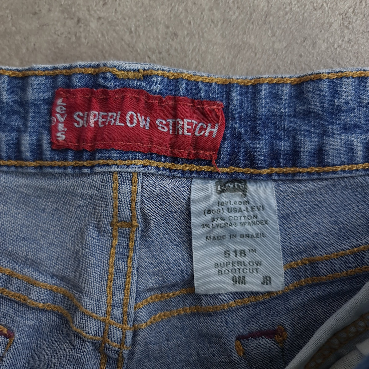 Levi's 518 Y2K Superlow Flared Jeans