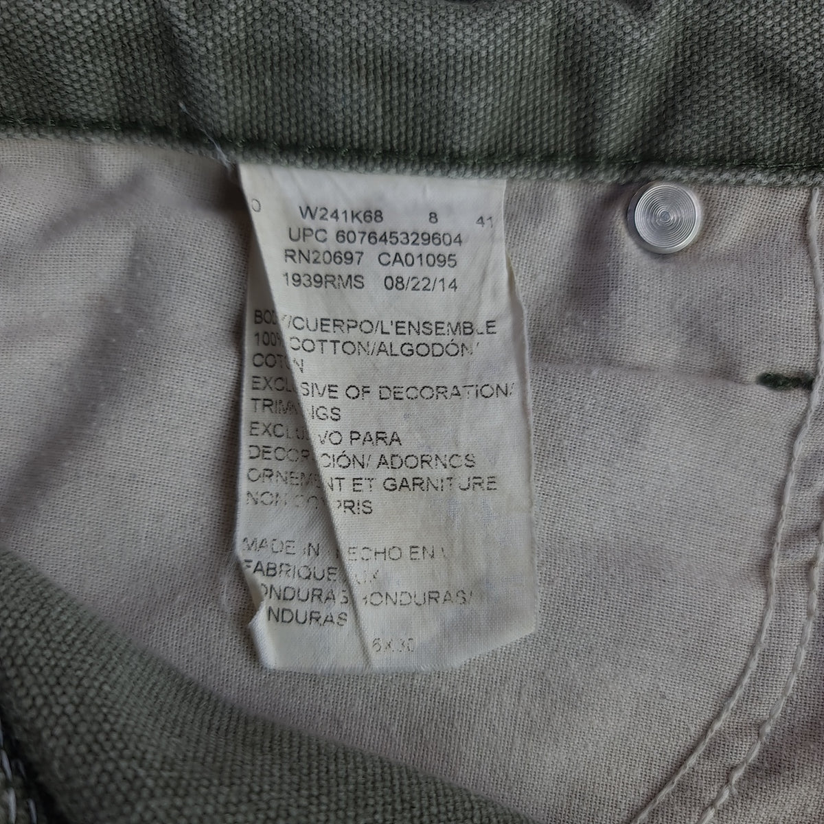 Dickies Distressed Duck Canvas Carpenter Pants