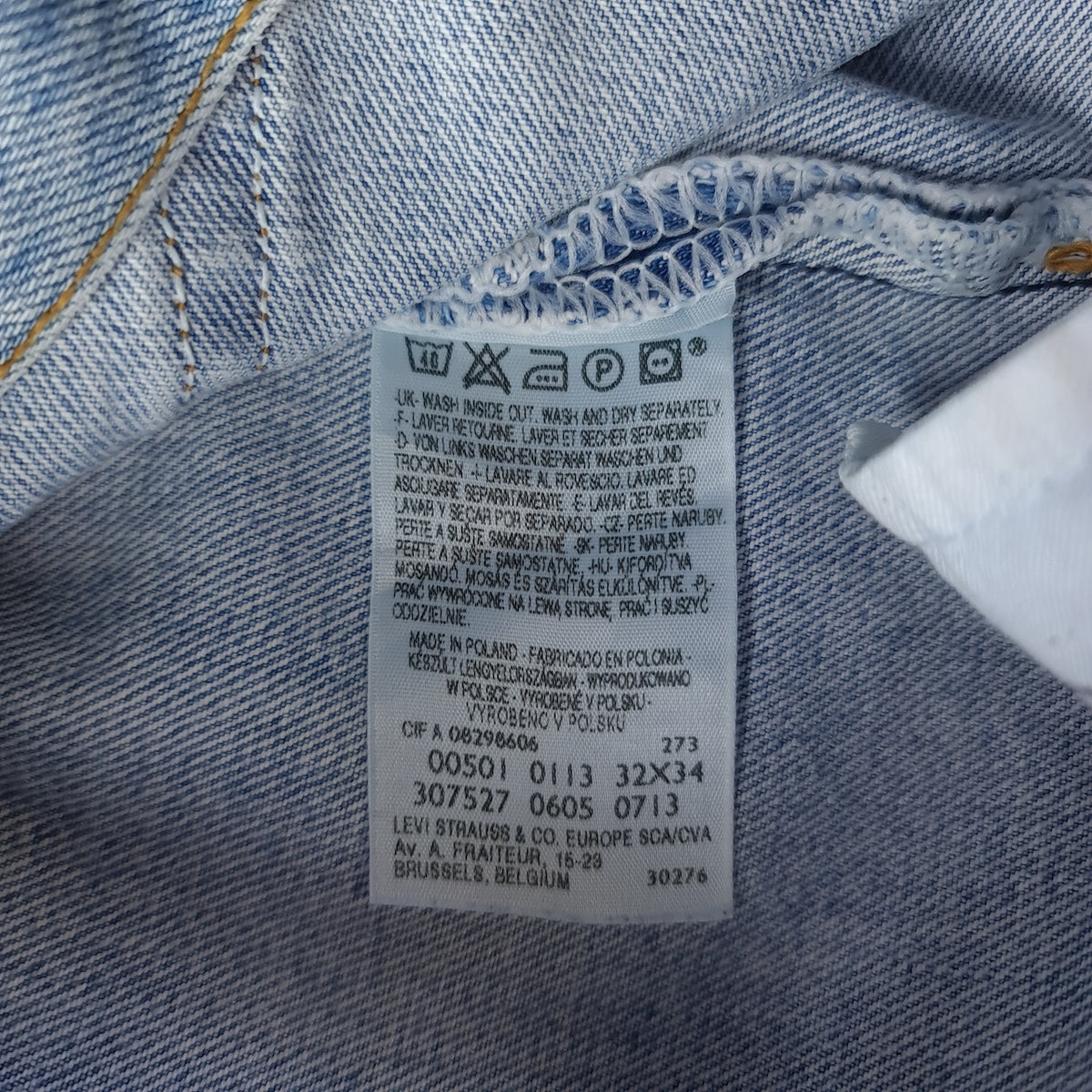 Y2K Levi's 501 Light Wash Jeans