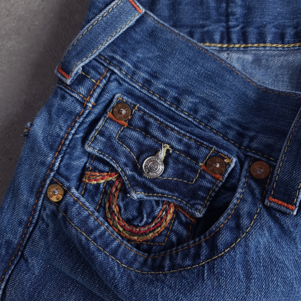 Y2K True Religion Section Straight Jeans