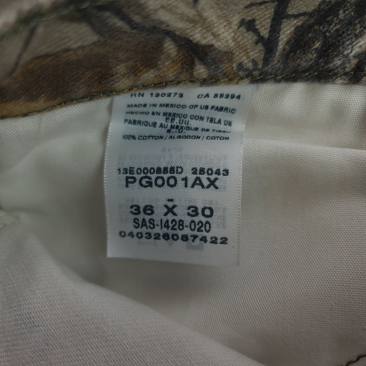 Wrangler Pro Gear Realtree Camo Jeans