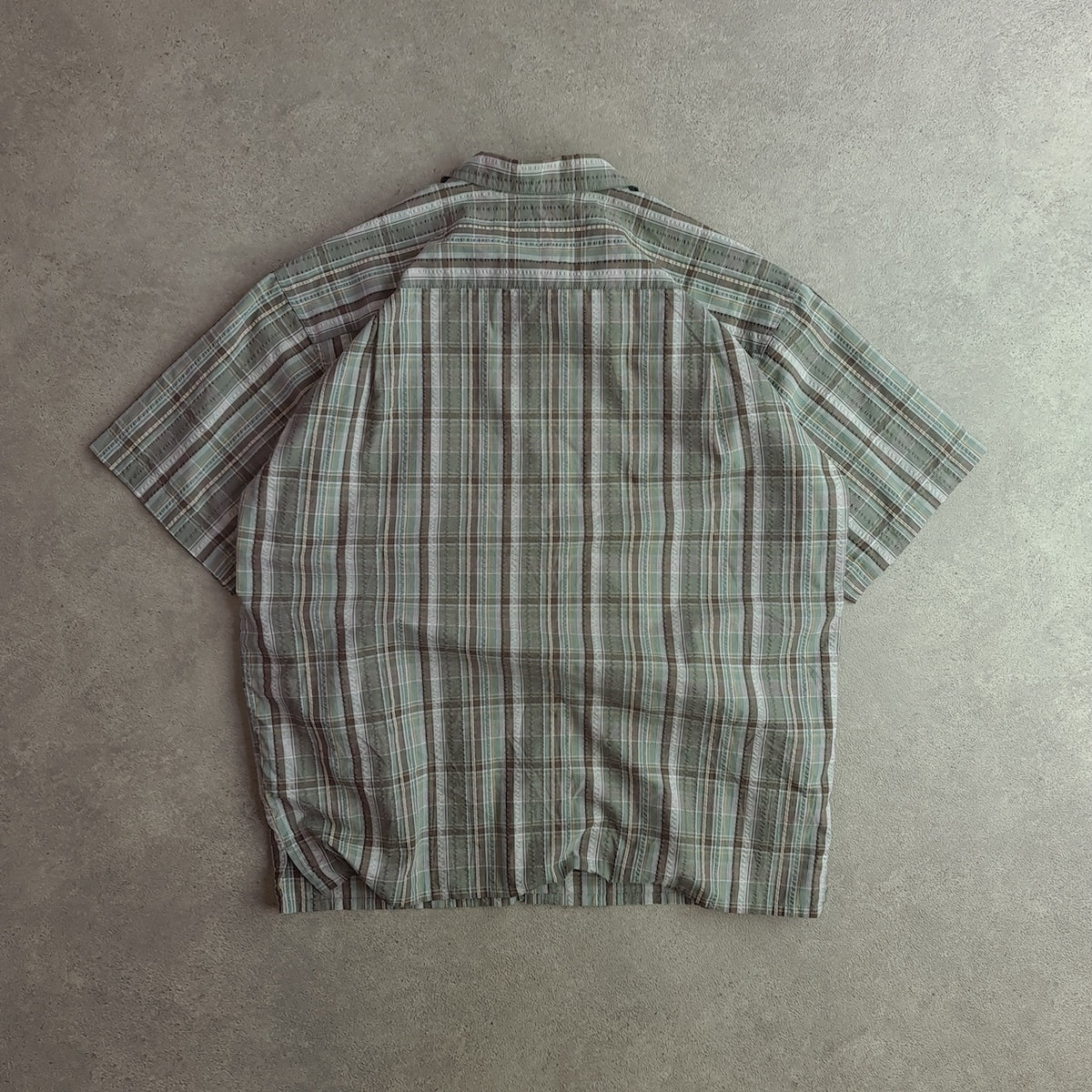 Y2K Patagonia Puckerware Seersucker Short Sleeve Shirt