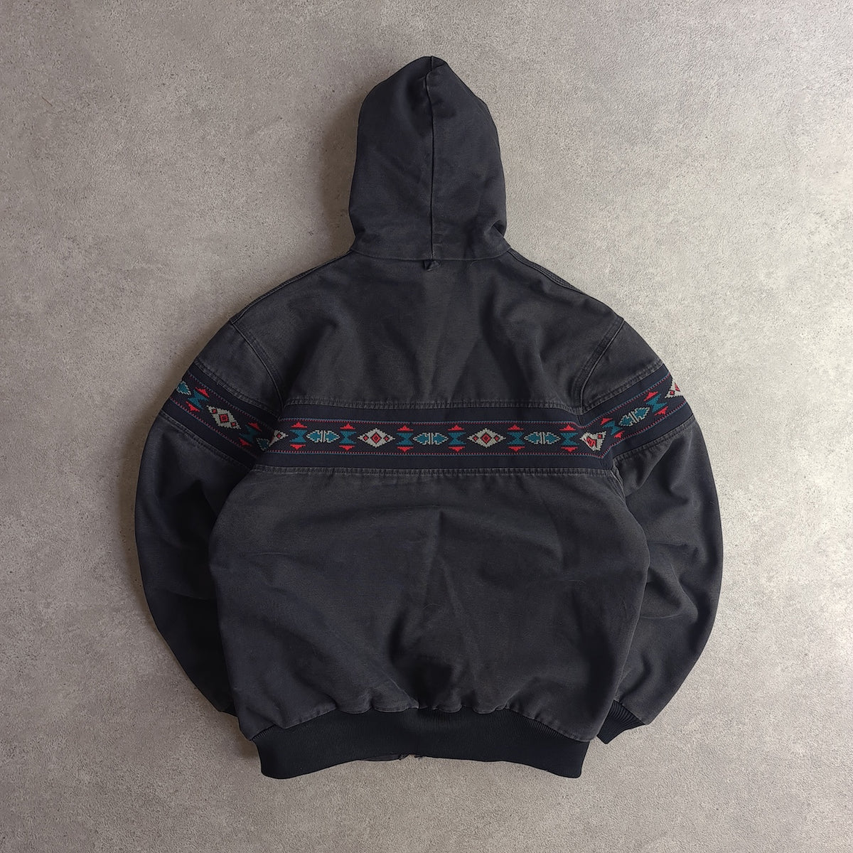 Vintage Carhartt Active Aztec Hooded Jacket