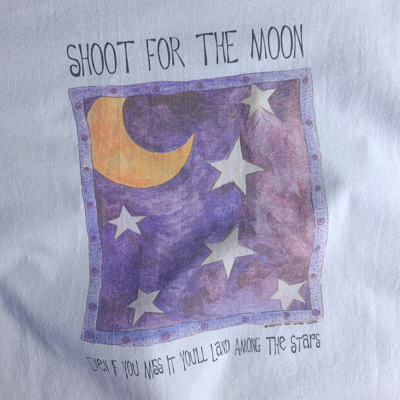 Vintage Shoot for The Moon Back Print T-Shirt