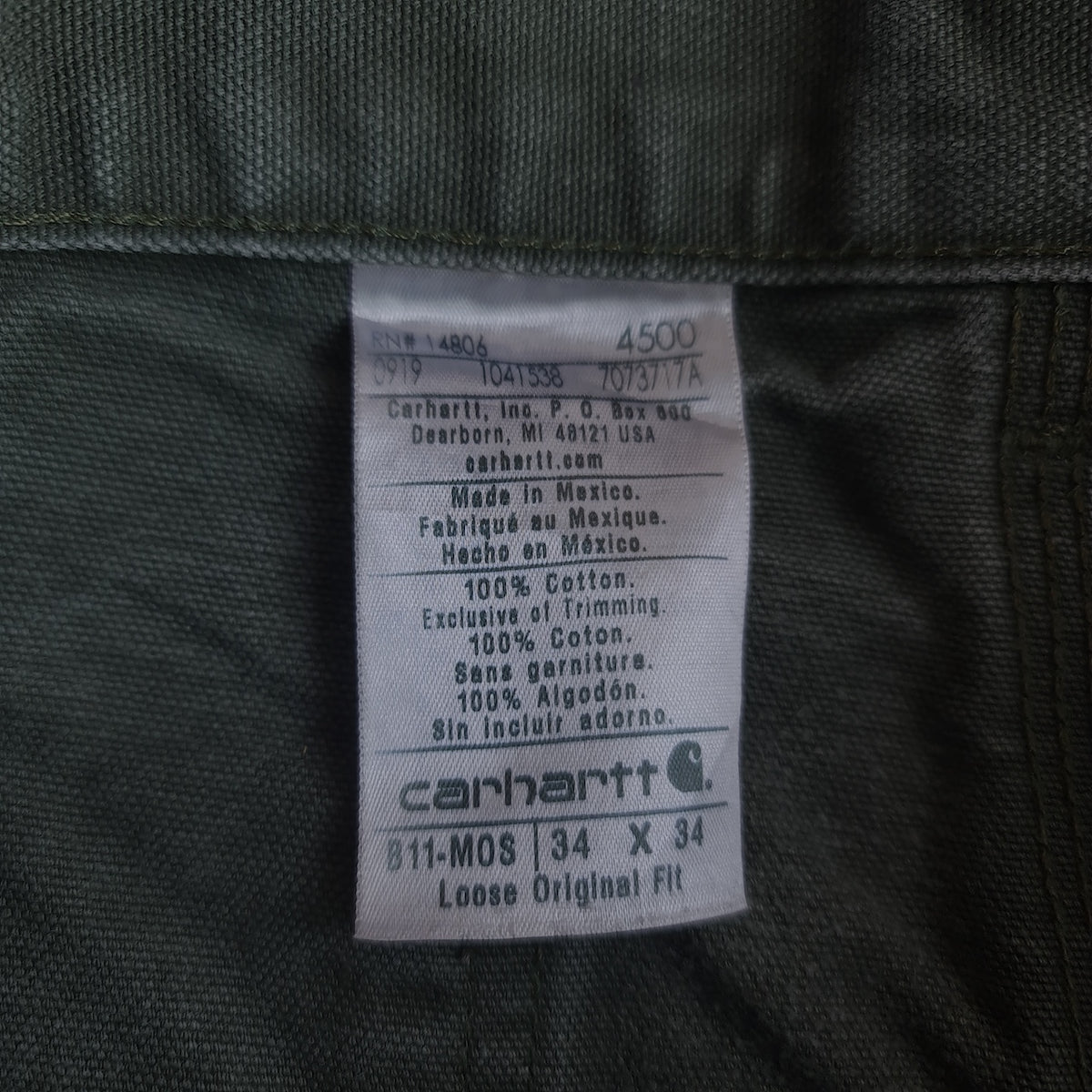 Carhartt Losse Original Fit Carpenter Pants