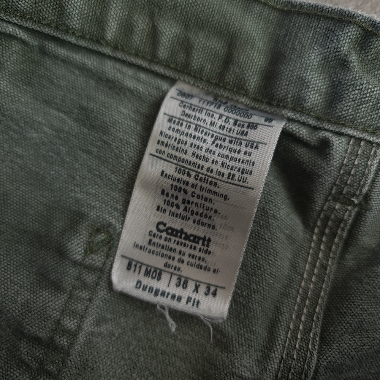 Carhartt B11MOS Distressed Carpenter Jeans