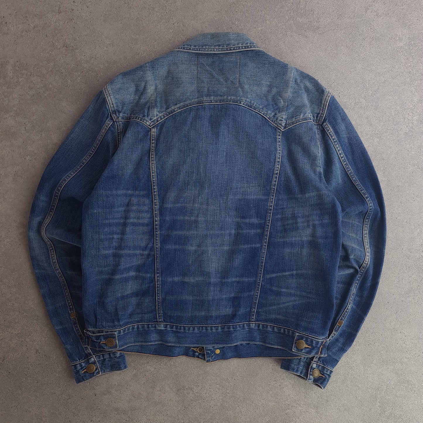 True Religion Daltry Snake Eyes Denim Trucker Jacket