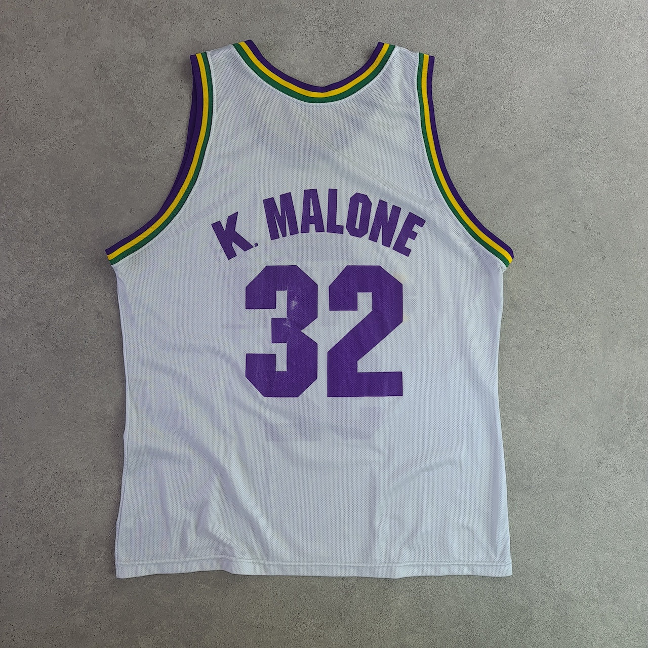 Utah Jazz Champion NBA Basketball Jersey - K. Malone 32