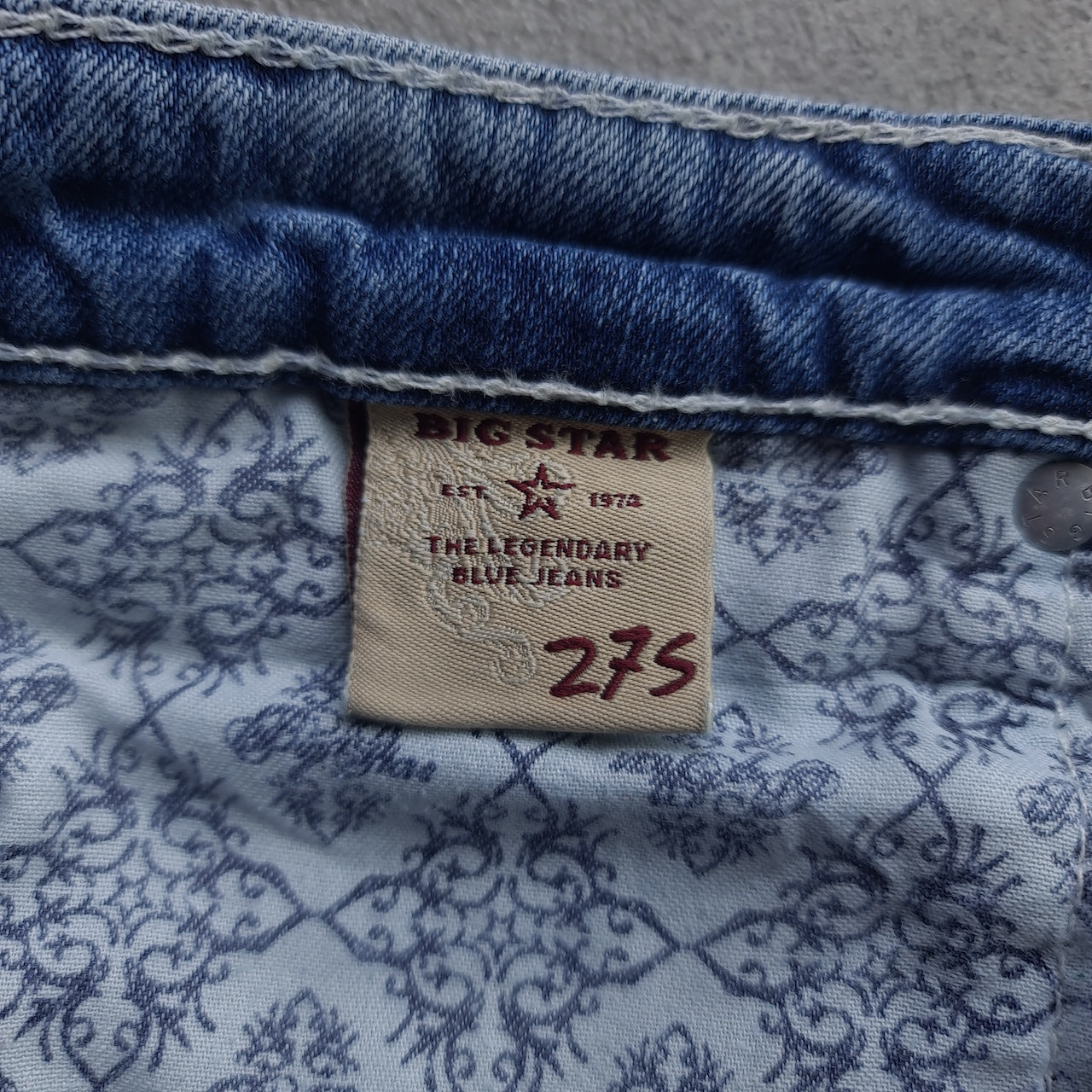 Y2K Big Star Maddies Mid Rise Light Wash Jeans