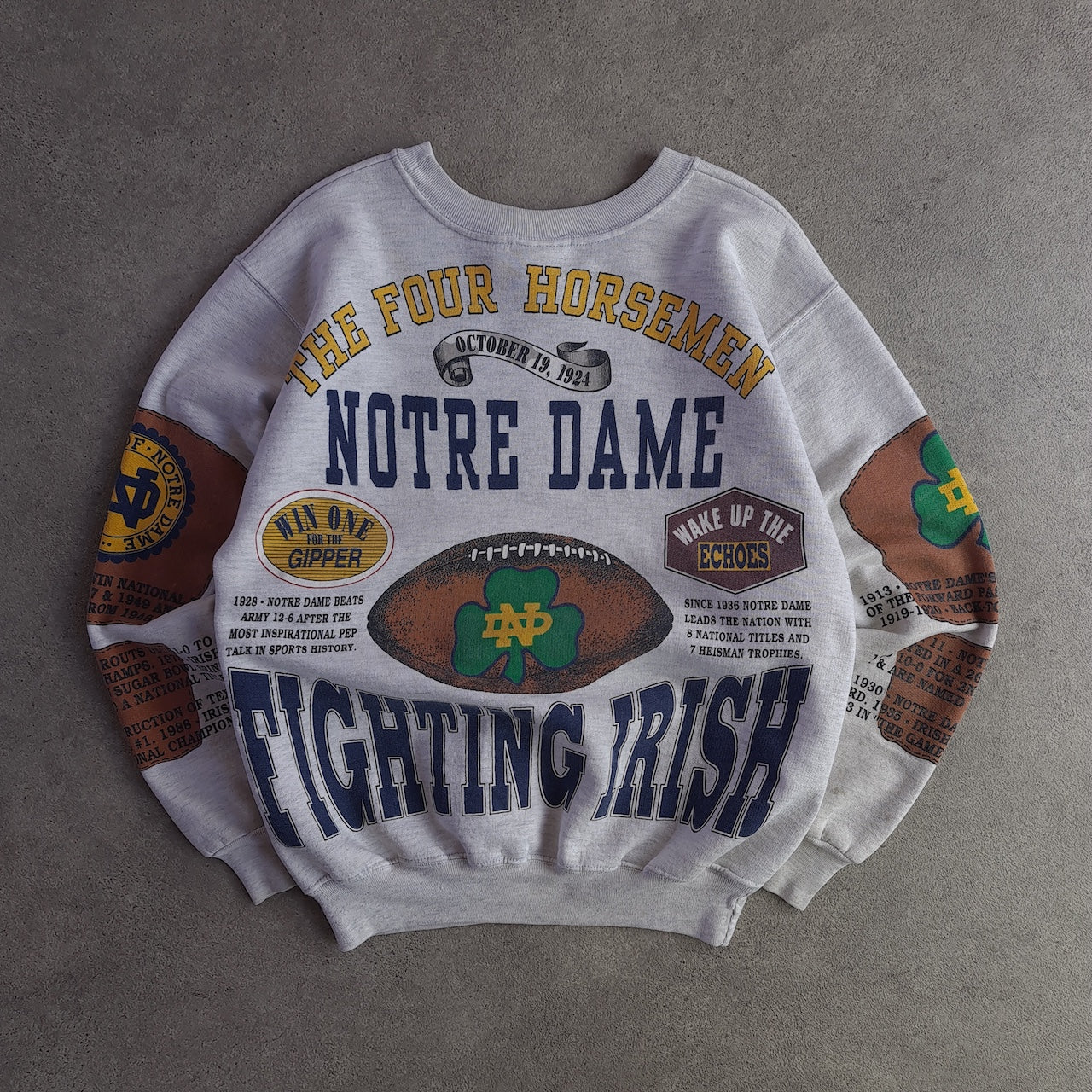 Vintage 90s Long Game Notre Dame Fighting Irish Sweatsh