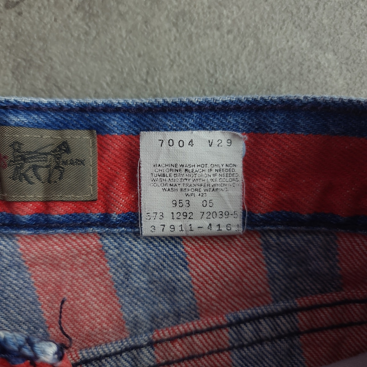 Rare Vintage 90s Levi's 573 900 Series Striped Denim Shorts