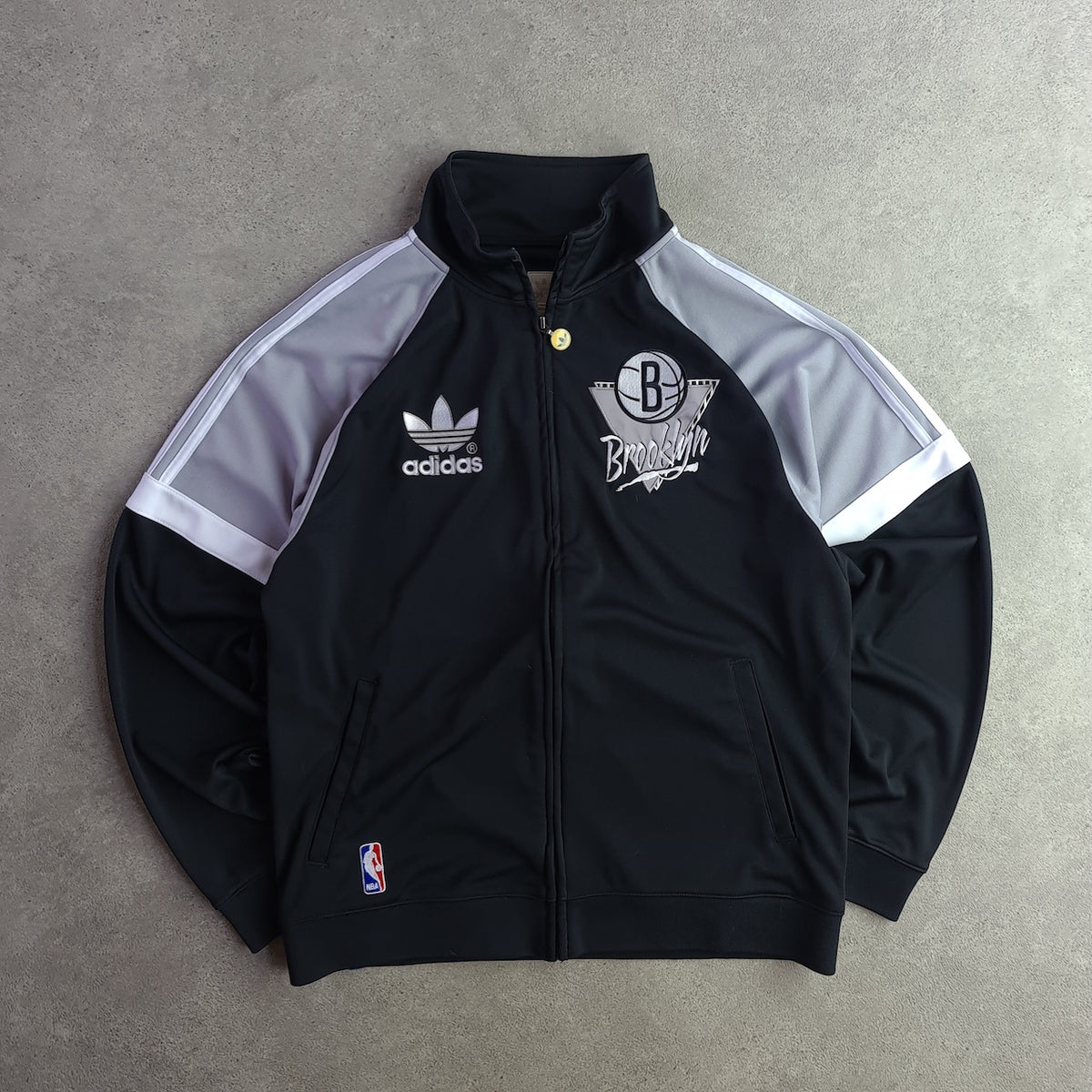 Y2K Adidas Brooklyn Nets NBA Track Jacket