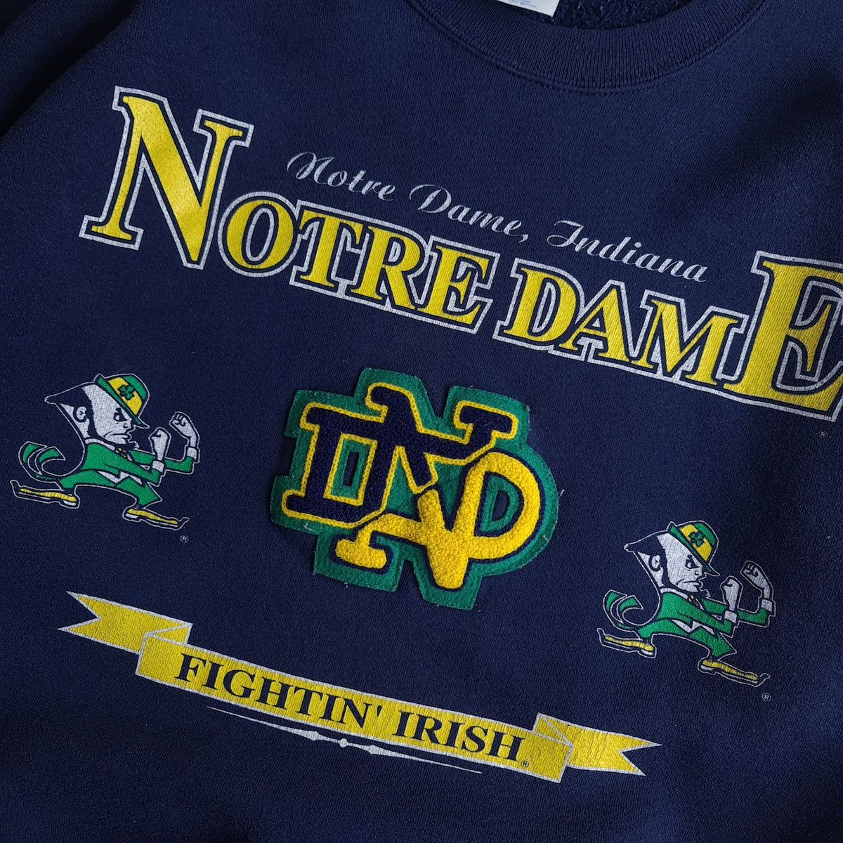 Vintage Santee Heavyweight Notre Dame Sweatshirt