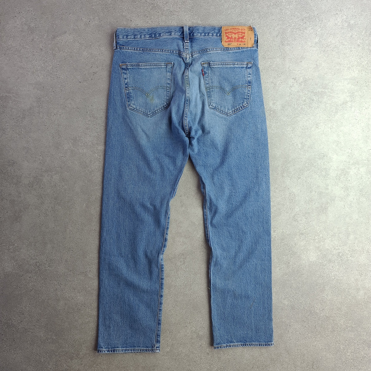 Levi's 501 Distressed Medium Wash Jeans