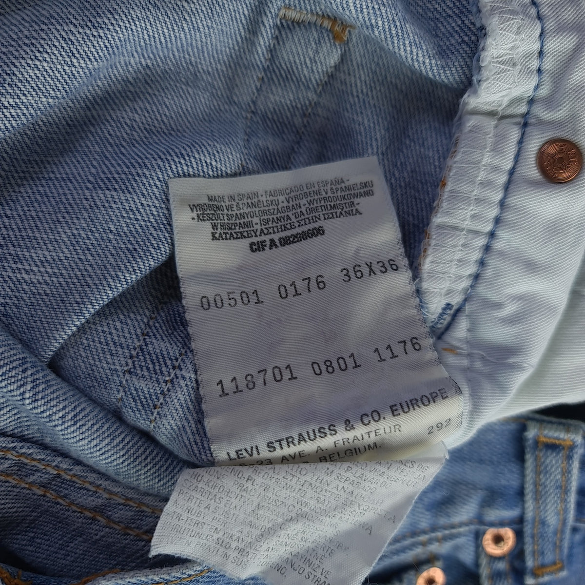 Vintage Levi's 501 Light Wash Jeans