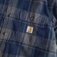 Carhartt Relaxed Fit Flannel Heavyweight Sherpa Lined Shirt Jacket