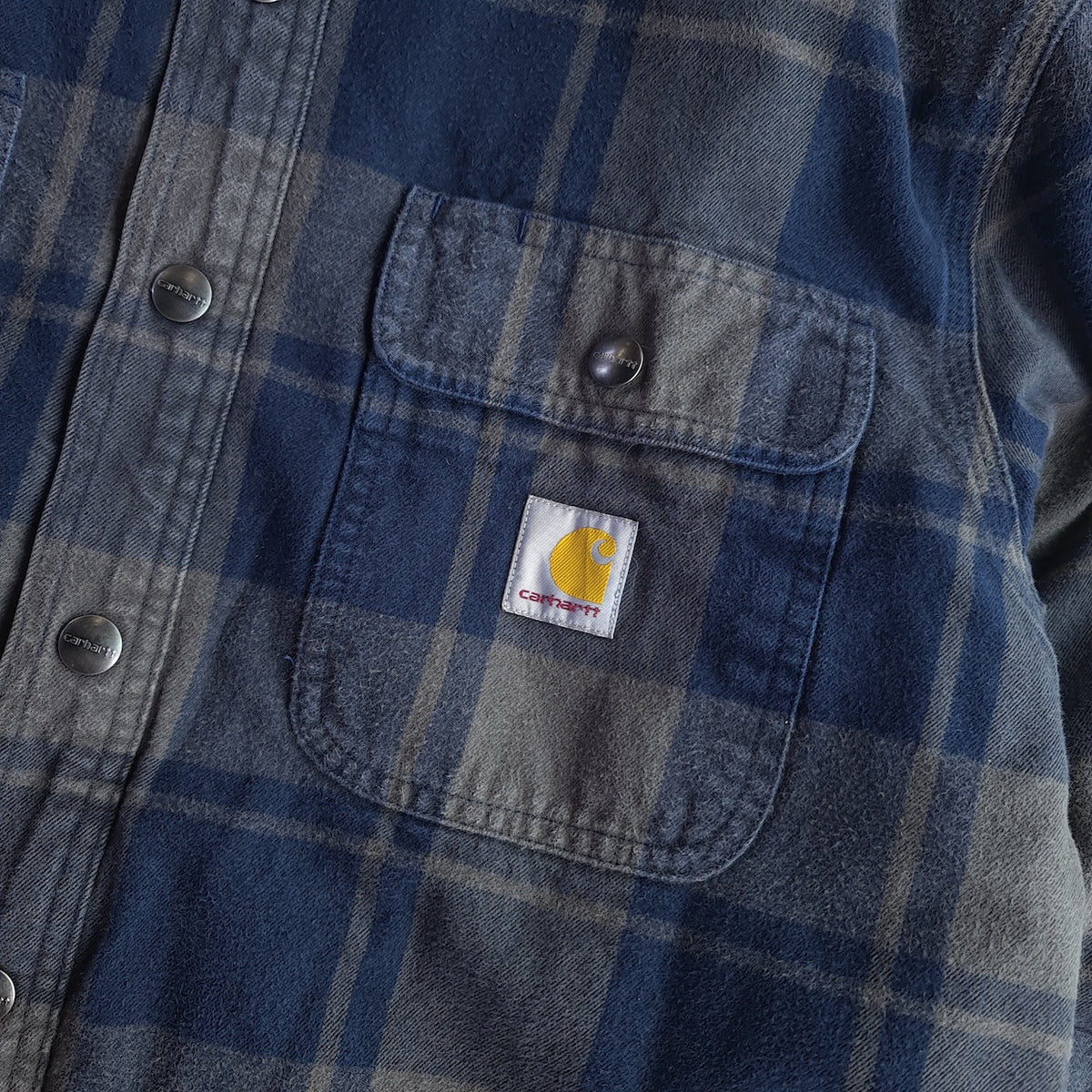 Carhartt Relaxed Fit Flannel Heavyweight Sherpa Lined Shirt Jacket