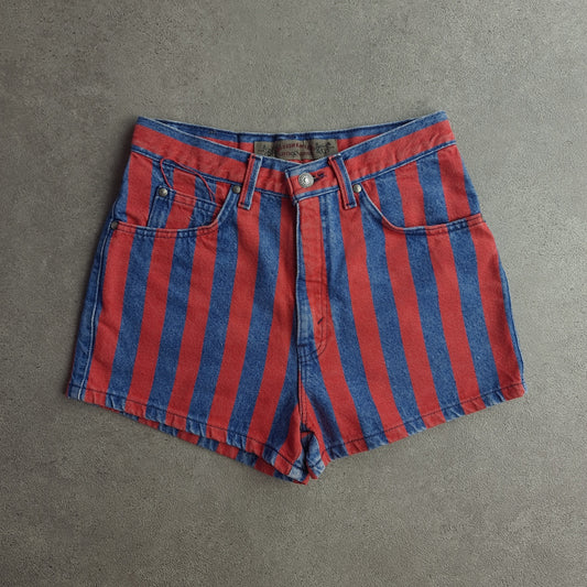 Rare Vintage 90s Levi's 573 900 Series Striped Denim Shorts