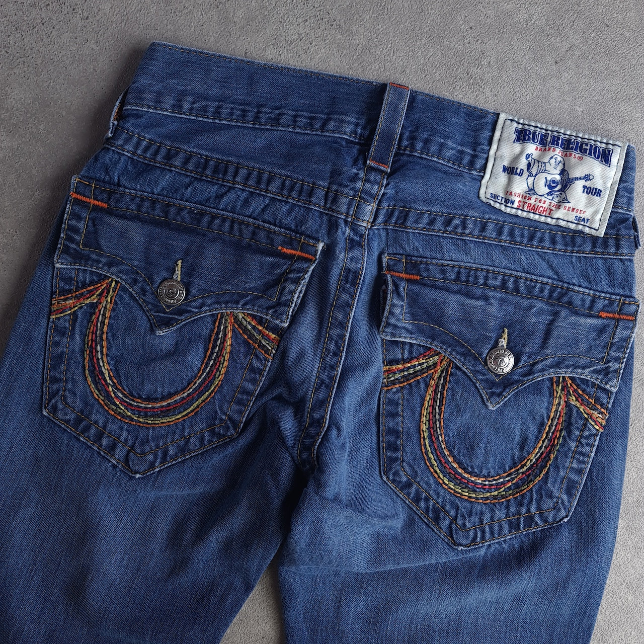 Y2K True Religion Section Straight Jeans