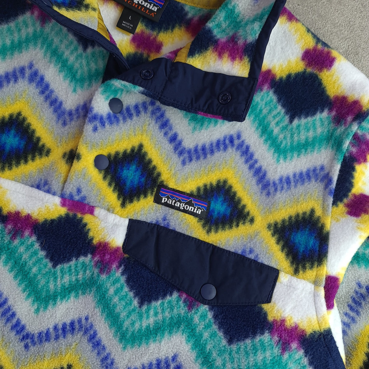 Patagonia Patterned Synchilla Snap-T Pullover Fleece