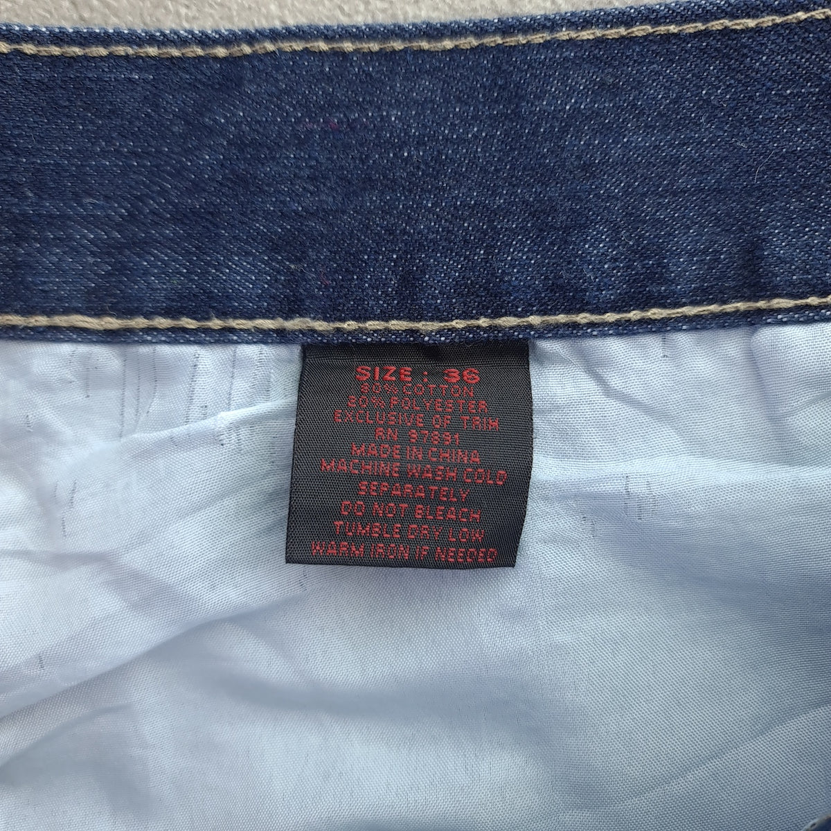 Red Ape Y2K Embroidered Baggy Denim Jorts
