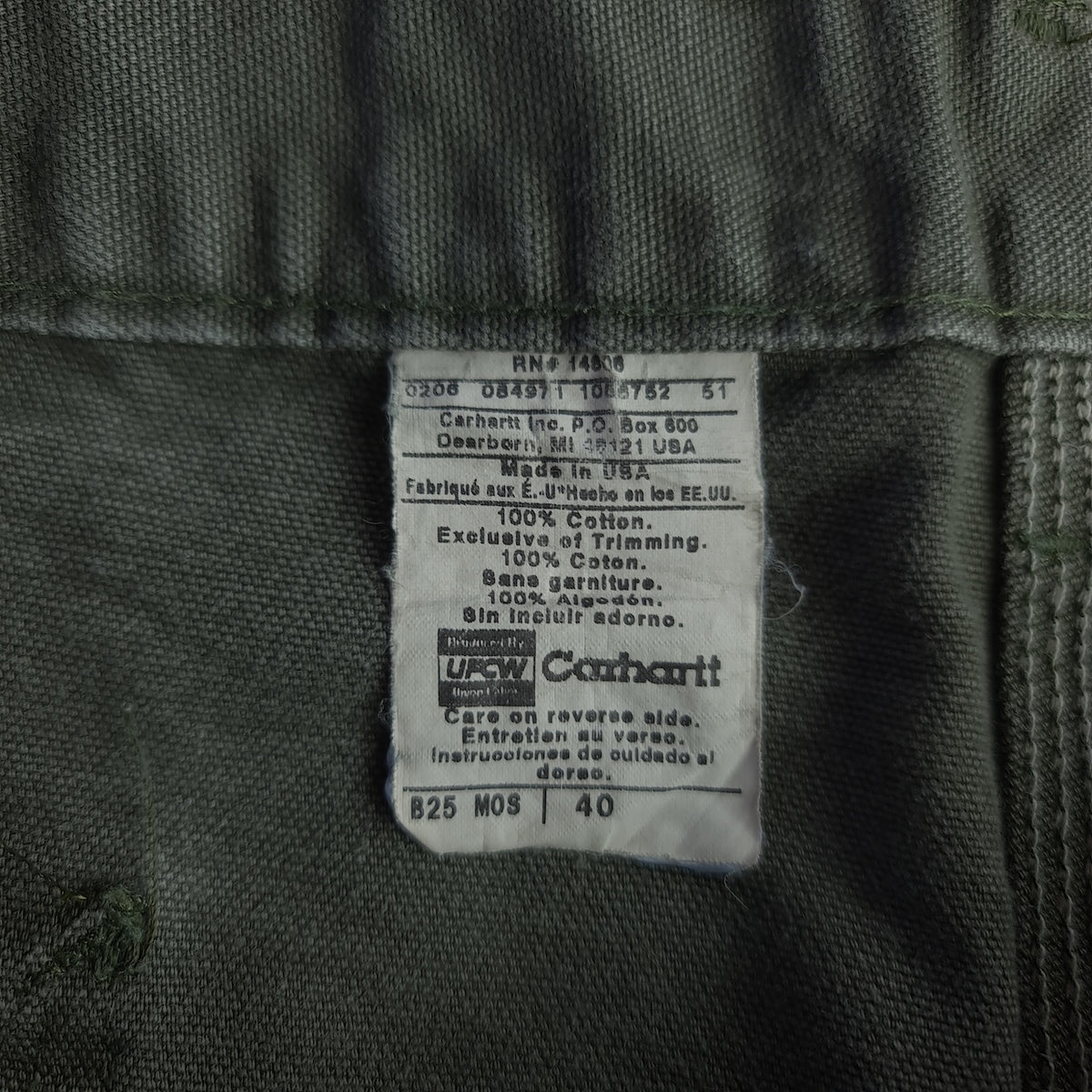 Vintage Carhartt B25 Distressed Carpenter Shorts
