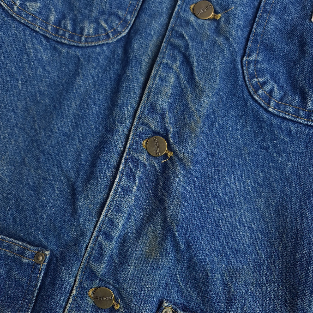 Vintage Carhartt C59DST Blanket Lined Denim Chore Jacket