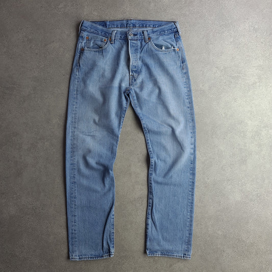Levi's 501 Distressed Medium Stonewash Jeans