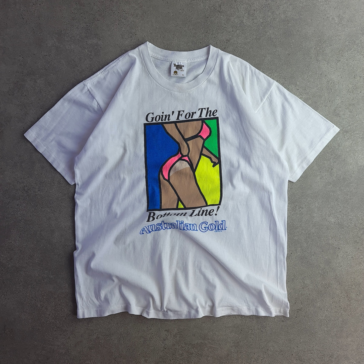 Vintage 90s Australian Gold Going For The Bottom Line T-Shirt