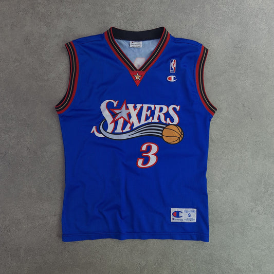 Philadelphia 76ers Champion NBA Basketball Jersey - Iverson 3