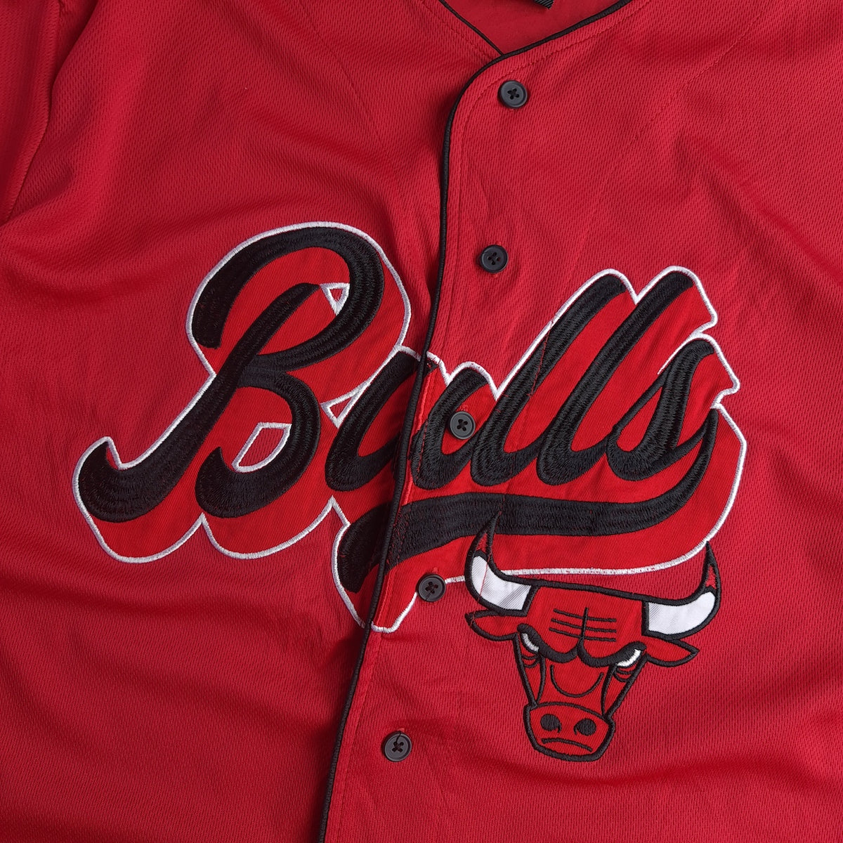 Chicago Bulls Ultra Game Button Up Baseball Shirt