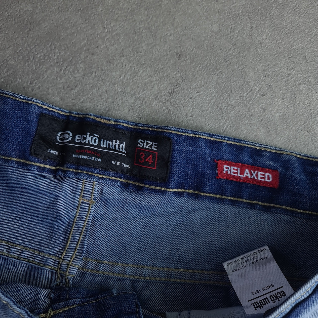 Y2K Ecko Unltd Distressed Baggy Denim Jorts
