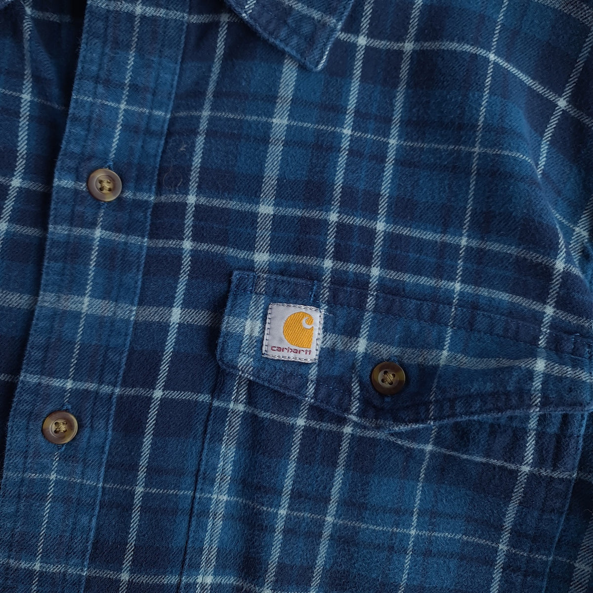 Carhartt Hubbard Slim Fit Plaid Flannel Long Sleeve Shirt