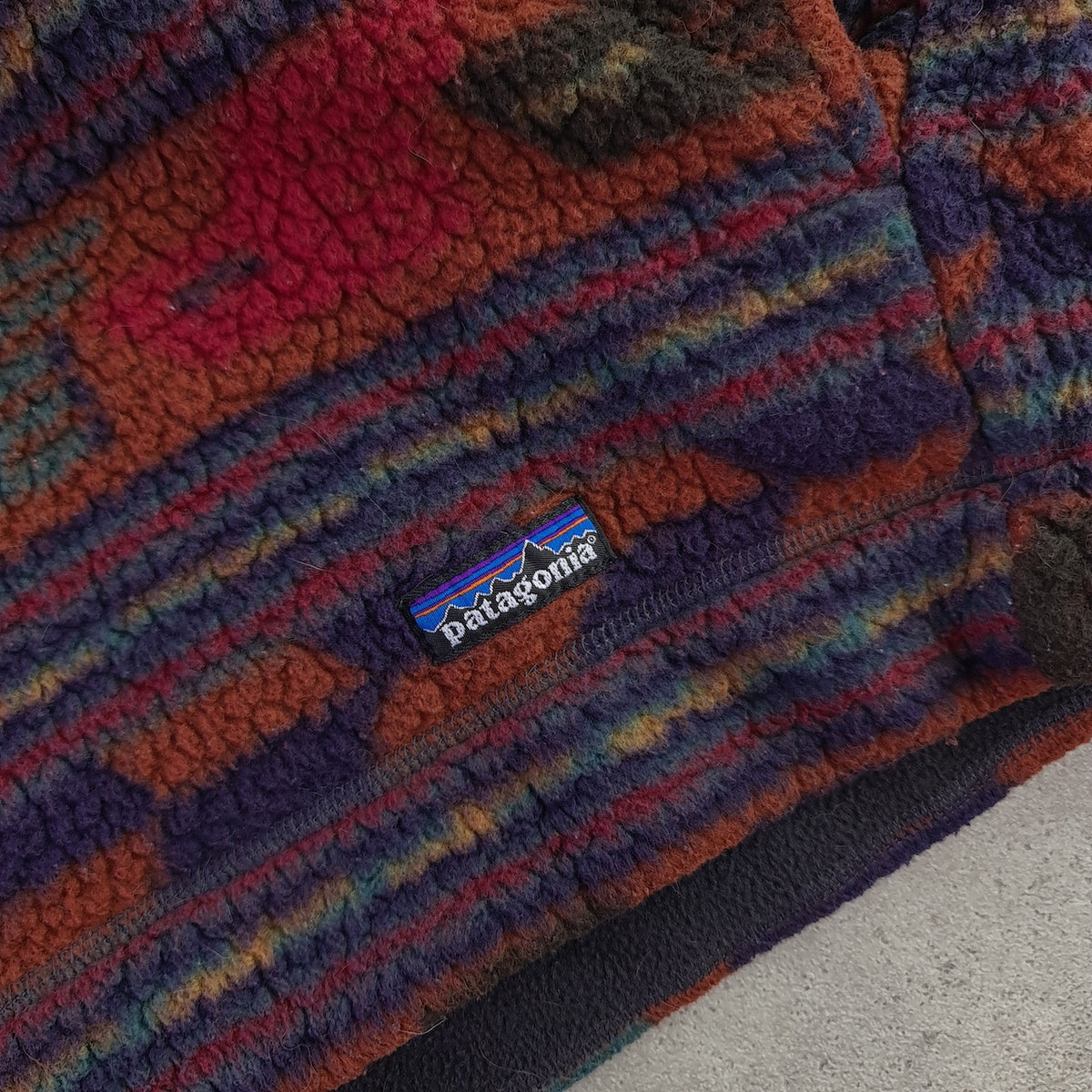 Vintage Patagonia Synchilla Aztec Print Half Zip Fleece Pullover