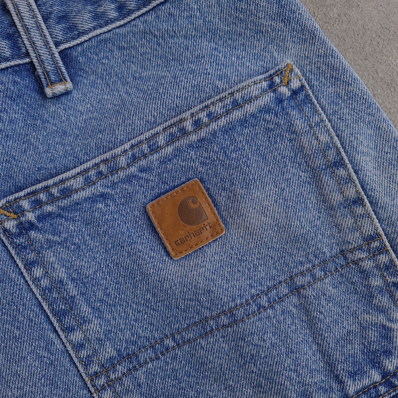 Carhartt B29 STW Denim Carpenter Shorts Jorts