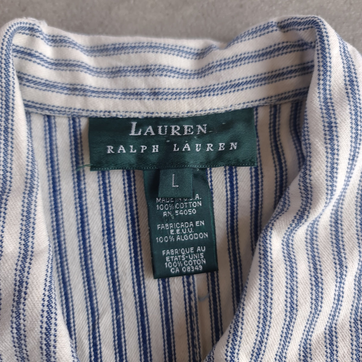 Ralph Lauren Long Sleeve Striped Buckled Shirt