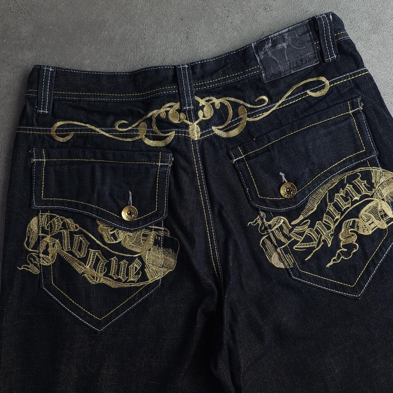 Y2K Clench Jeans Baggy Denim Jorts