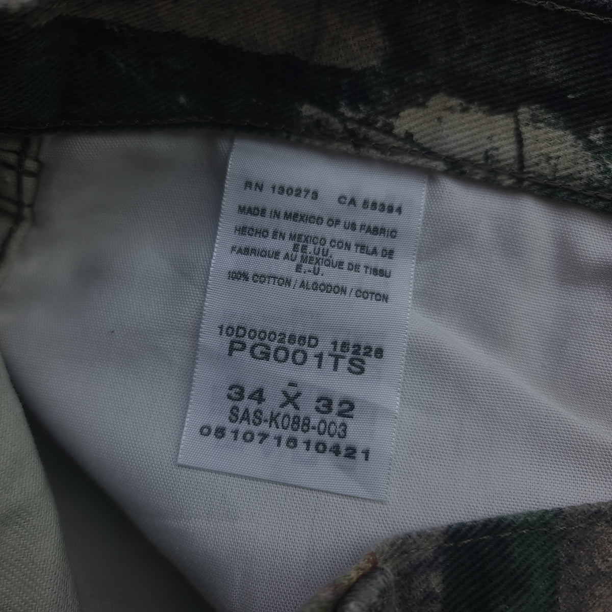 Wrangler Pro Gear Cropped Mossy Oak Camo Jeans
