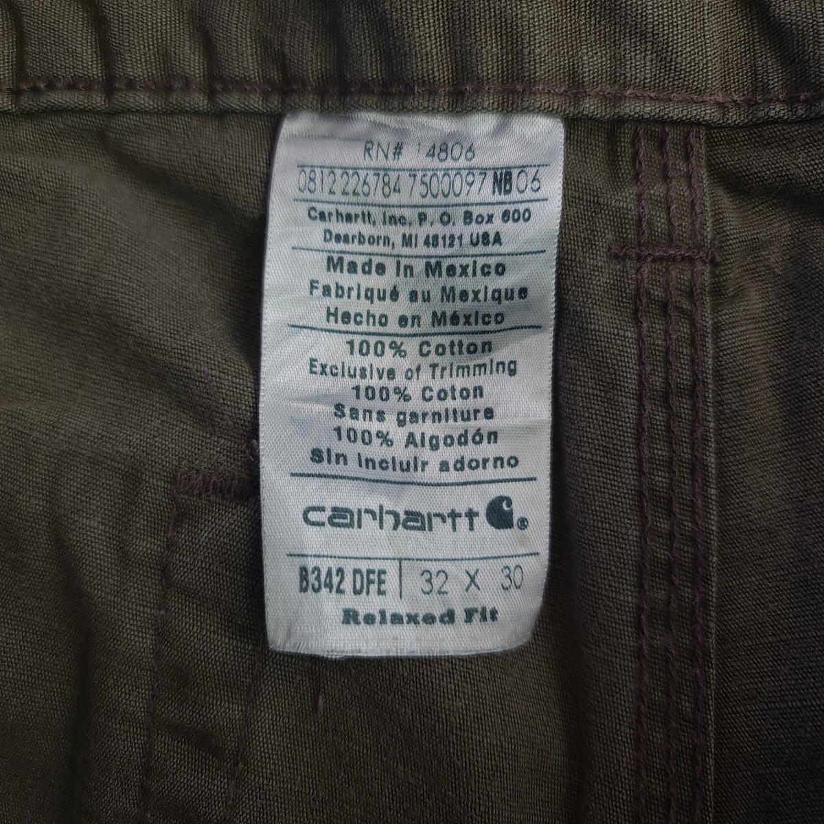 Carhartt B342 DFE Carpenter Pants