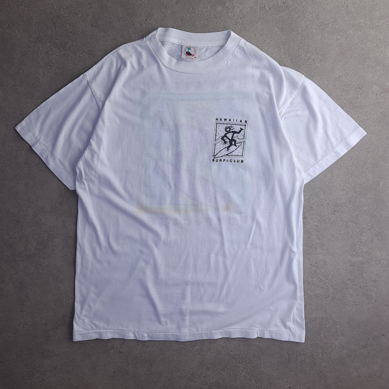 Vintage Hawaiian Surf Club Back Print T-Shirt