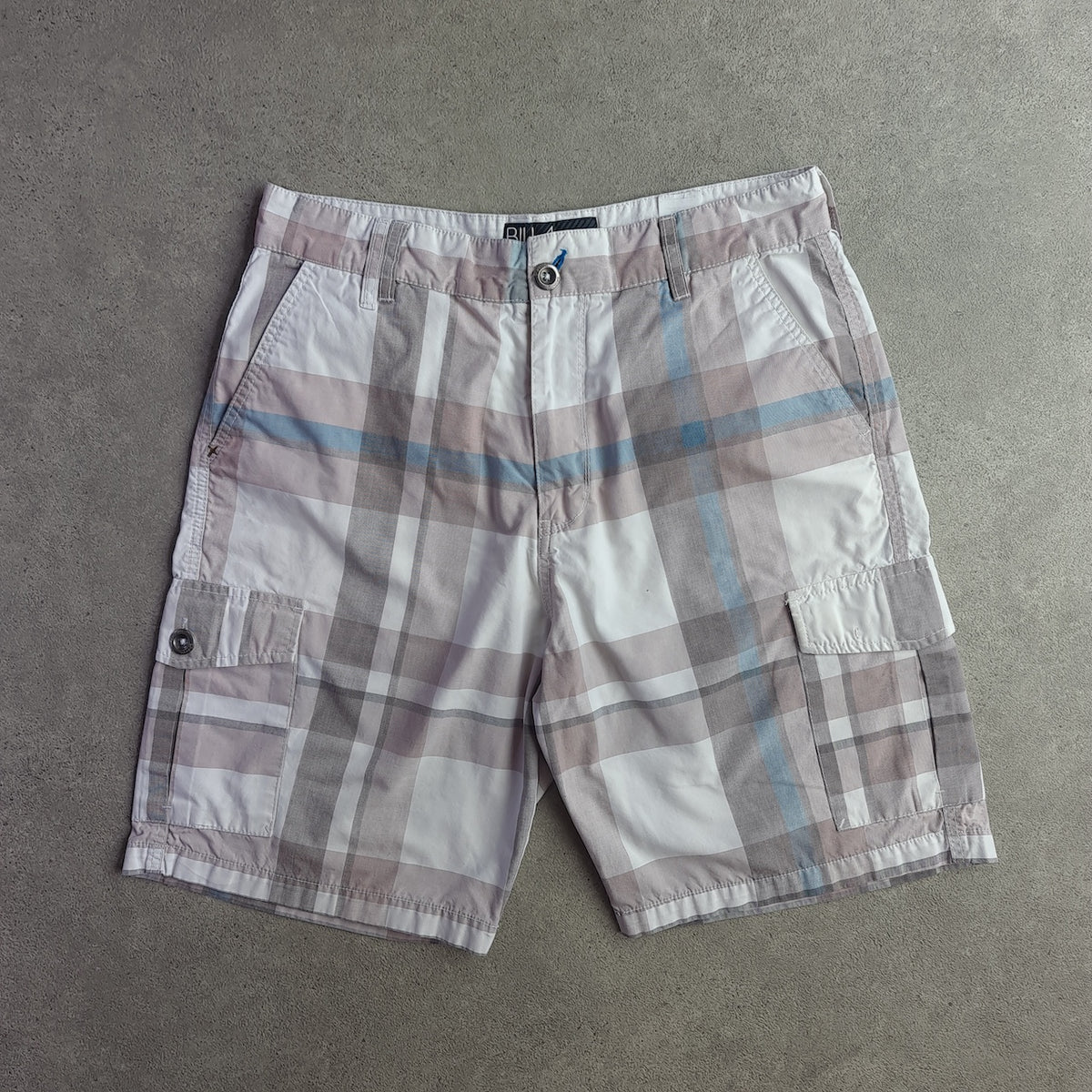 Vintage Y2K Billabong Doozer Checked Cargo Shorts