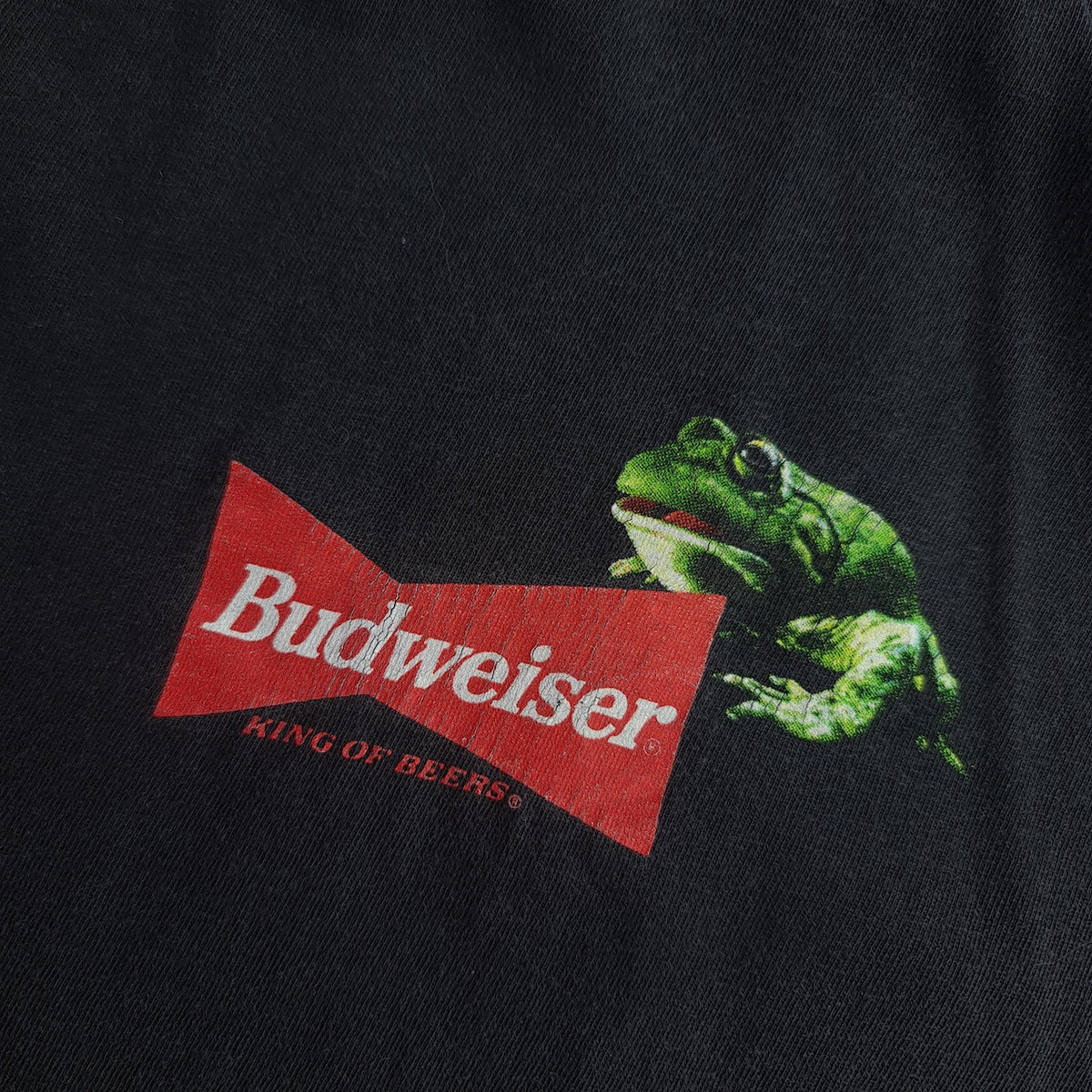 Vintage 1995 Budweiser Stanley Desantis Frog T-Shirt