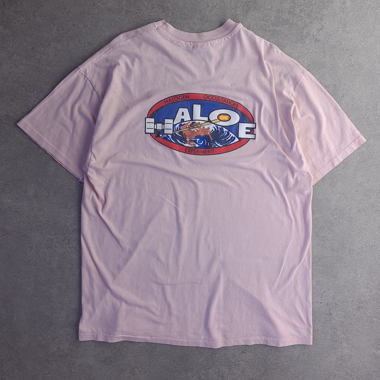 Vintage 1991 NASA HALOE Back Print Single Stitch T-Shirt
