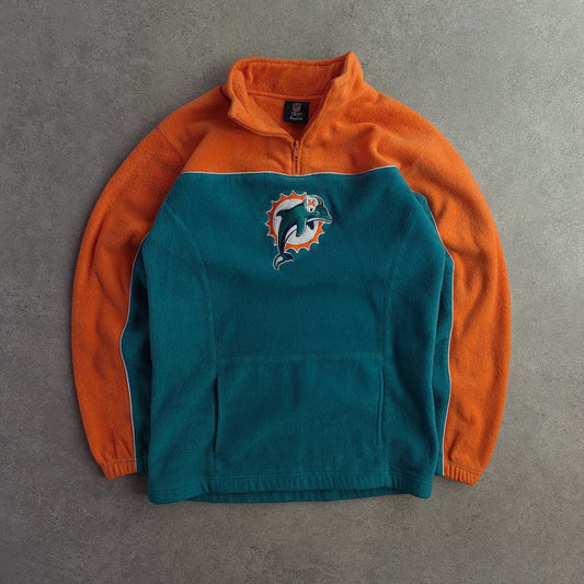Y2K Reebok Miami Dolphins NFL Team 1/4 Zip Fleece