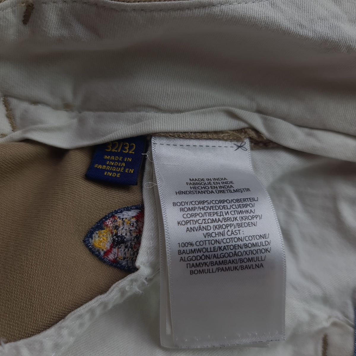Polo Ralph Lauren Bedford Straight Fit Embroidered Chino Trousers