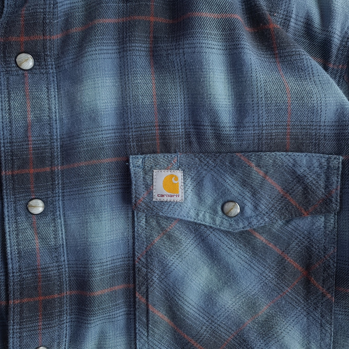 Carhartt Rugged Flex Hamilton Plaid Pearl Snap Shirt
