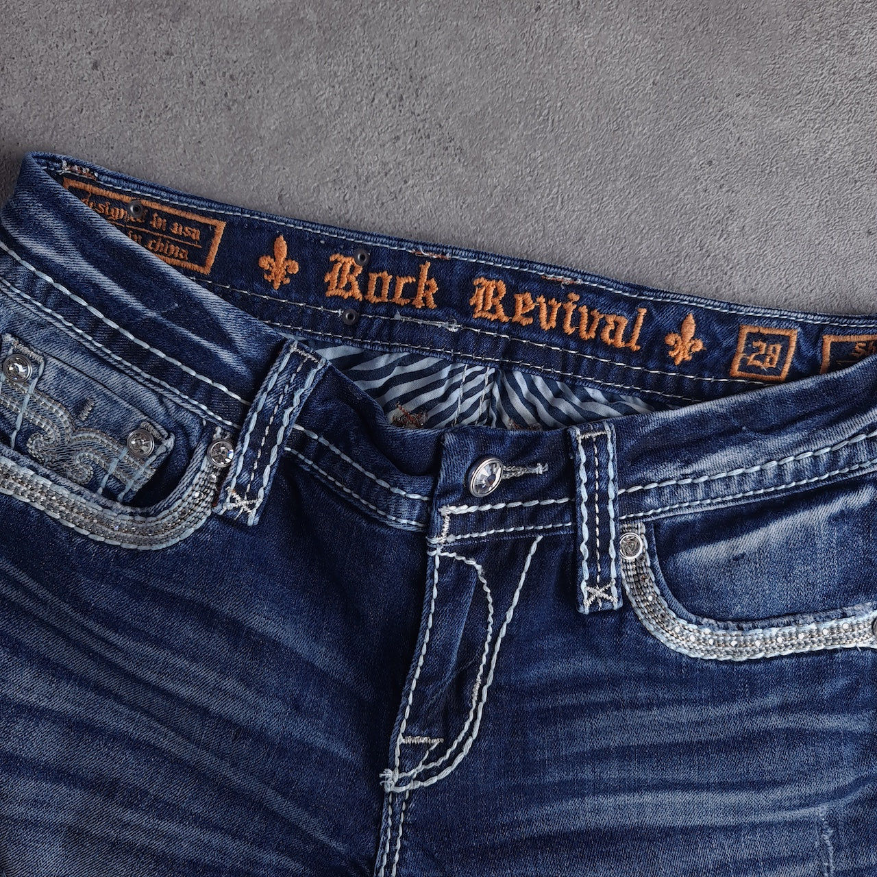 Y2K Rock Revival Sherry Bootcut Embroidered Jeans