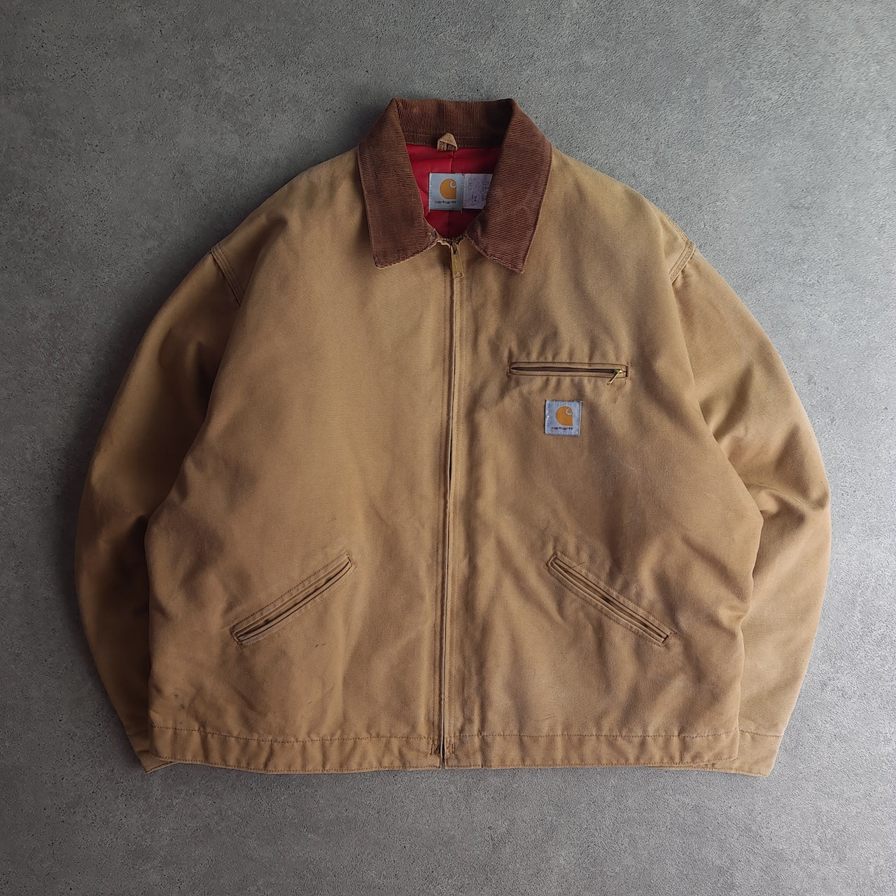 Carhartt J18 BRN 60LJT Quilt Lined Detroit Jacket